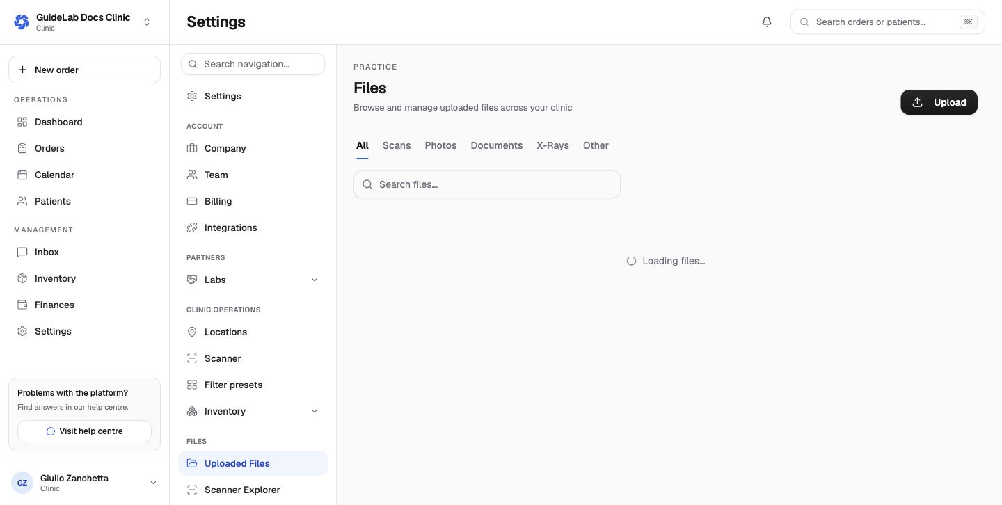 The clinic file library