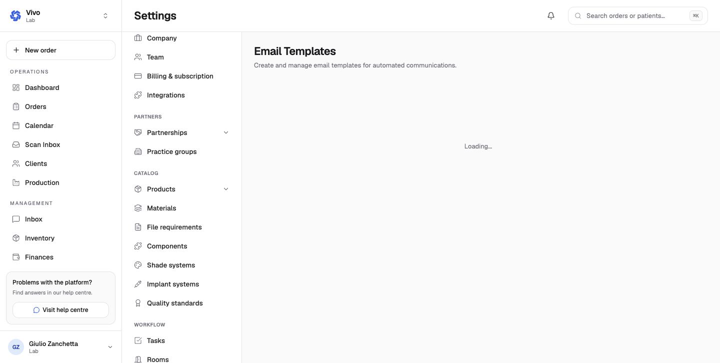 Email template directory